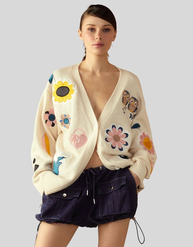 Cynthia Rowley - Playful Patchwork Cardigan