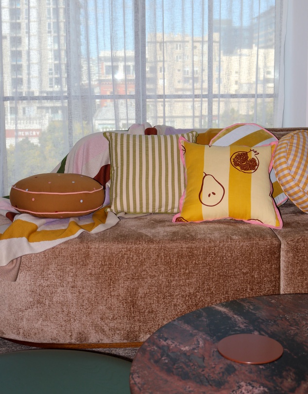 Mosey Me - Seersucker Stripe Cushion Cover