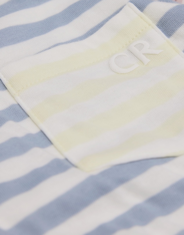 Country Road - Australian Cotton Contrast Stripe Print Sleep Set