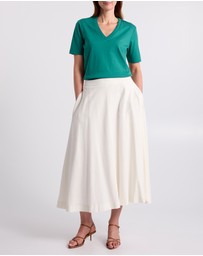 David Lawrence - Misty V Neck Cotton Tee