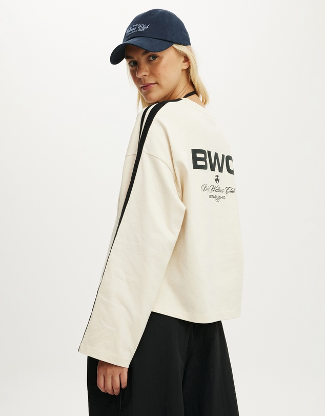 Cotton On Body Active - Long Sleeve Graphic Crew Tee
