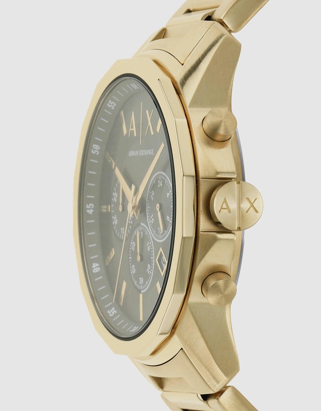 Armani Exchange - Gold-Tone Chronograph Watch