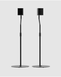 iWorld - Kanto SLH Universal Height Adjustable Speaker Stands for Satellites up to 4.1 kg - Black, Pair