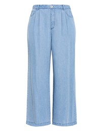 City Chic - Plus size Evani Soft Denim Wide Leg Pant - light wash