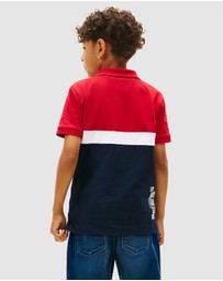 Tommy Hilfiger - Regular Fit Colour-Blocked Pique Polo Shirt - Teens