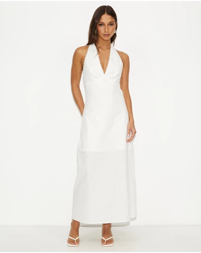 Dazie - Nora Linen Blend Midi Dress