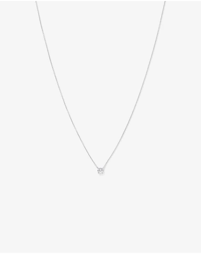 Michael Hill - 0.50TW Lab Diamond Round Brilliant Solitaire Necklace in Silver