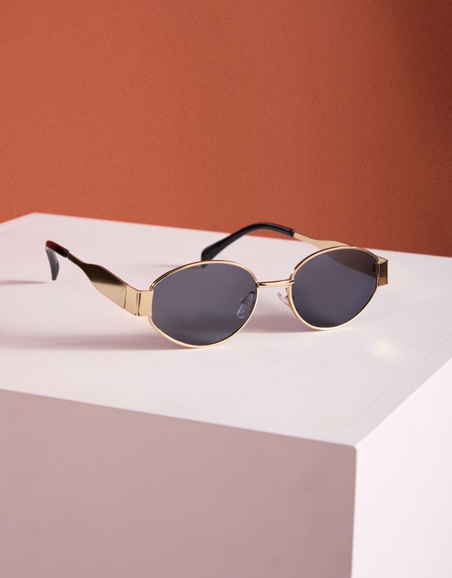 Azzurielle - Simona Gold Frame Sunglasses