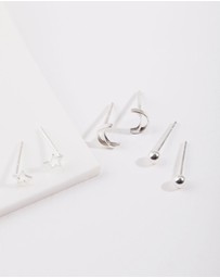 Lovisa - Sterling Silver Celestial Earring Pack
