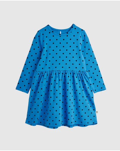 Mini Rodini - Polka Dots AOP LS Dress - Babies-Teens