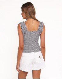 Petal & Pup - Harper Top - Black Gingham