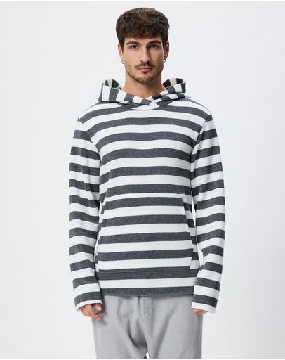 Grey White Stripe