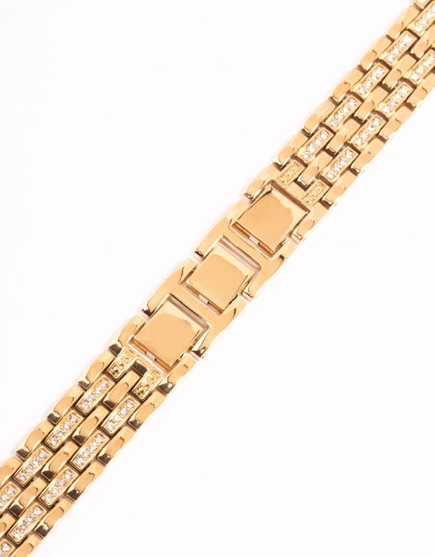 Lovisa - Gold & Diamante Chain Watch Strap 42/44/45