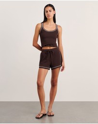 Jag - Celina Blanket Stitch Short