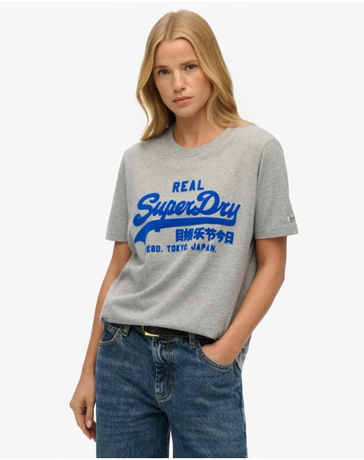 Superdry - Vintage Logo Flock Tee