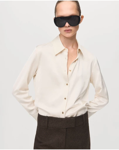 M.N.G - Satin Finish Flowy Shirt