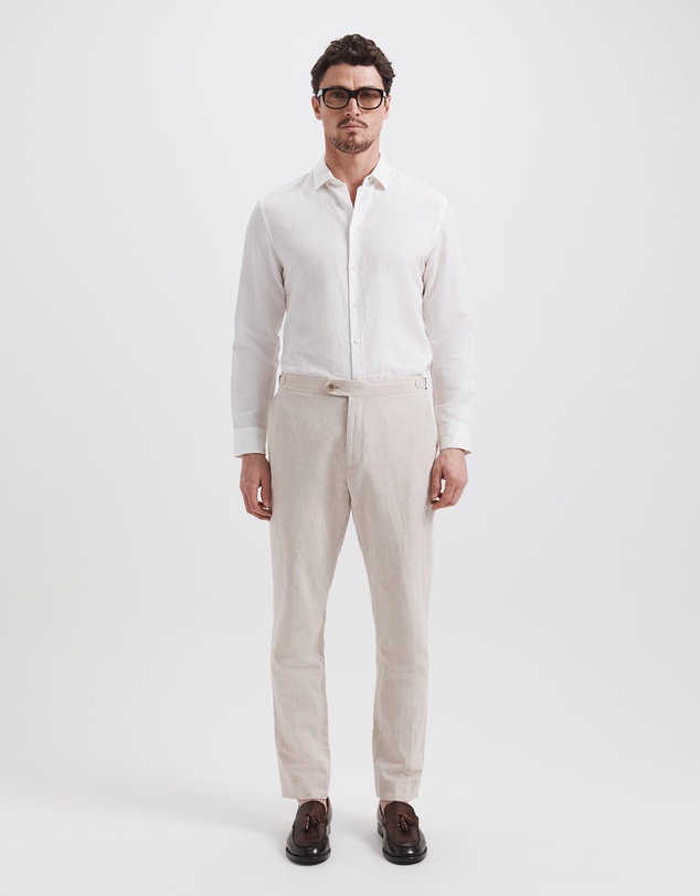 SABA - Elias Linen Cotton Regular Side Adjuster Pant
