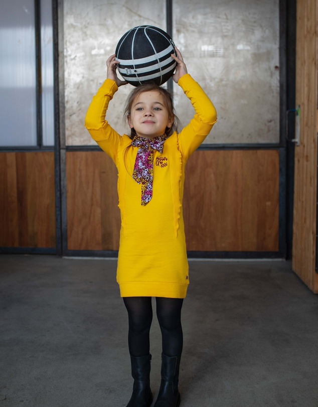 Quapi - Karima Long Sleeve Sweater Dress - Kids-Teens