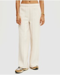 Cotton On Body Active - Plush Wide Leg Pintuck Trackpants