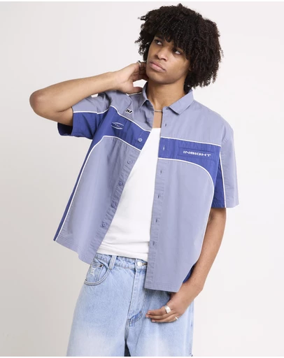 Insight - Axel Panelled Short Sleeve Shirt
