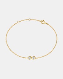SAINT VALENTINE - Two Of A Kind Heart Bracelet - Gold