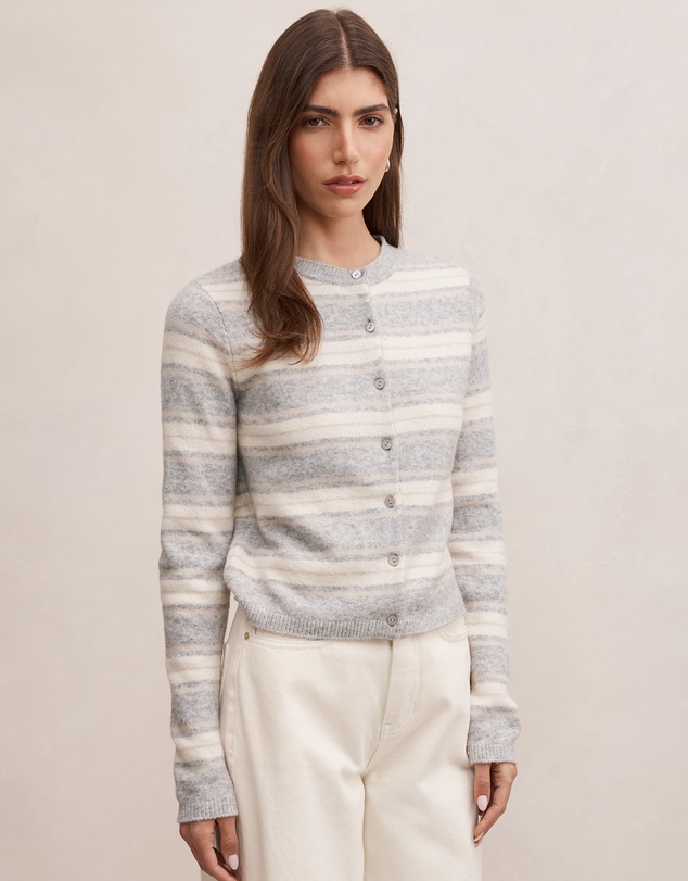 Forever New - Eloise Striped Knitted Cardigan