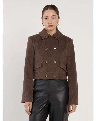 Fate + Becker - Devyn Wool Blend Cropped Jacket