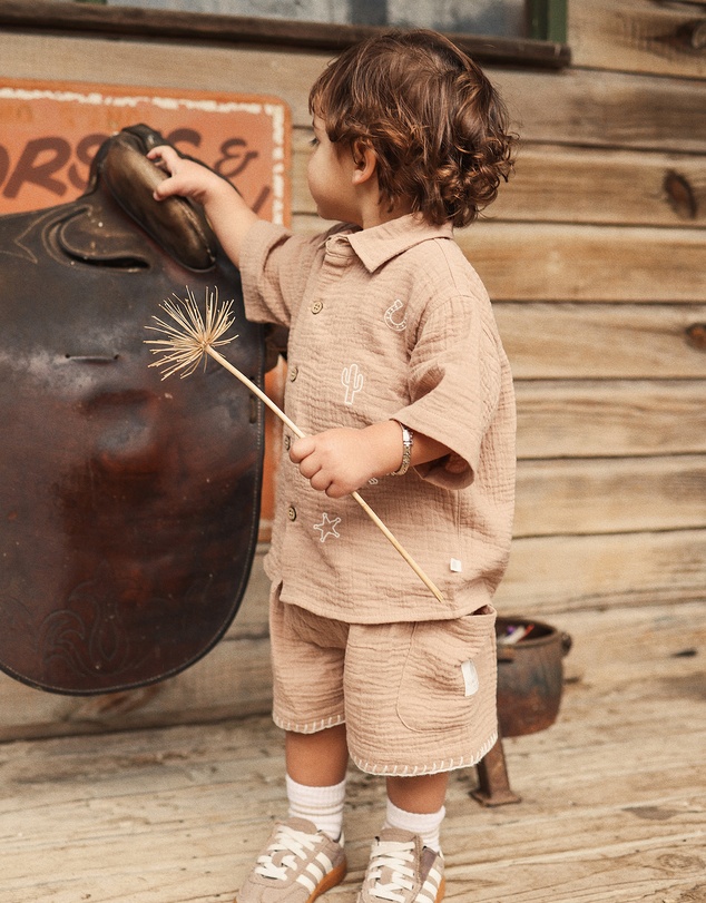Kynd Baby - Woven Shirt in Mocha
