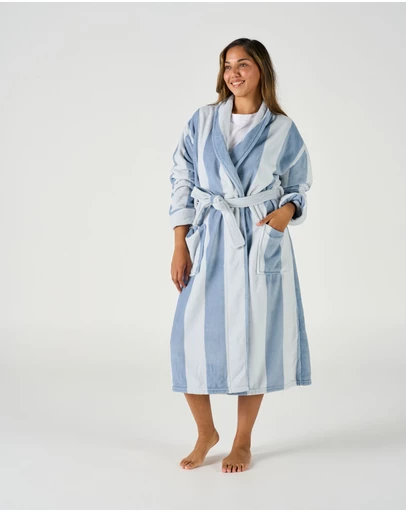 Linen House - Ocean City Plush Robe