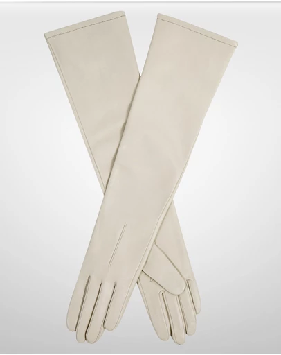 DENTS - Long Above-Elbow Lined Leather Gloves
