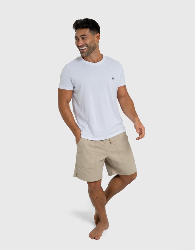 Coast Clothing - Biarritz Canvas Shorts - Natural