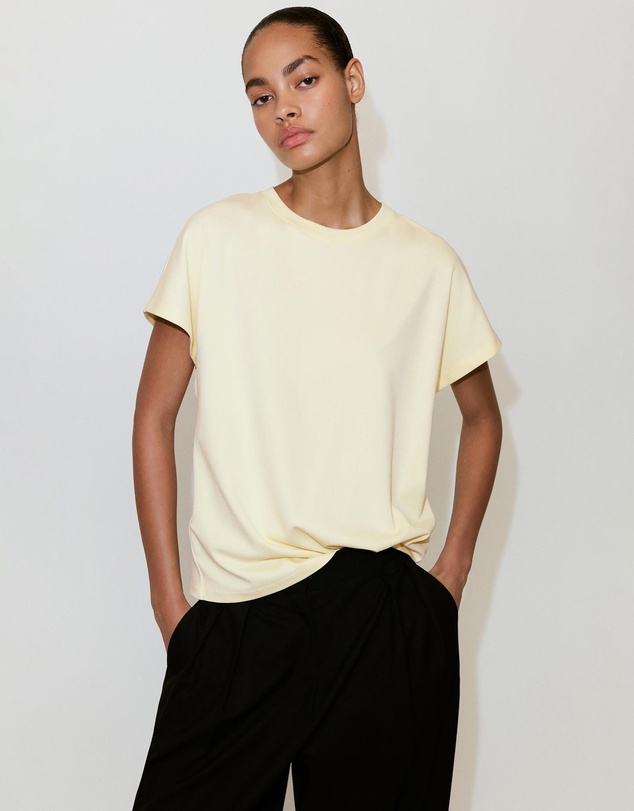 M.N.G - Short-Sleeved Cotton T-Shirt
