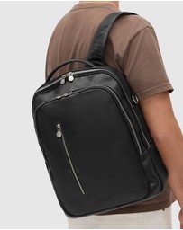 Republic of Florence - The Belfast Matt Black Laptop Backpack