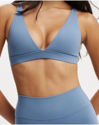 Cotton On Body Active - Ultra Soft Deep Plunge Cross Back Crop