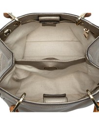 Pre-Loved by Azura Reborn - Pre-Loved Small Calfskin Bamboo Shopper Satchel