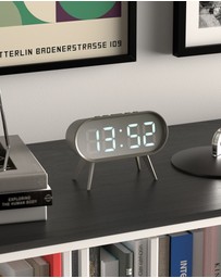 Newgate - Newgate Space Hotel Cyborg Led Alarm Clock Grey