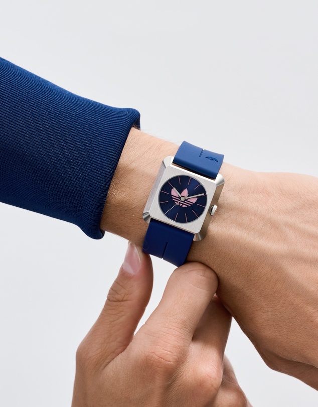 adidas Originals - Retro Pop Four 32mm Blue Silicone Strap Watch