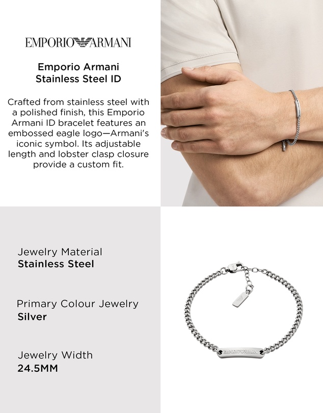 Emporio Armani - Stainless Steel ID Bracelet