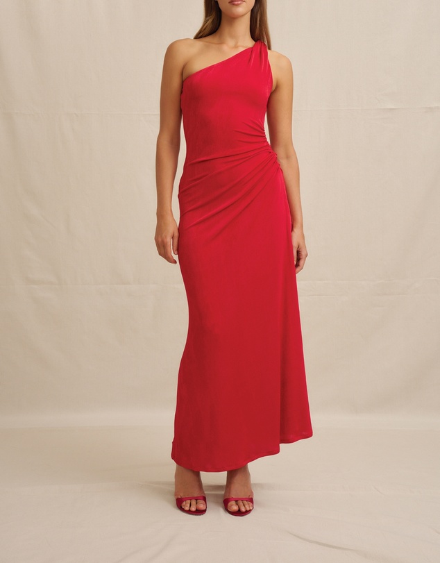 BY JOHNNY. - Carmine One Shoulder Dress