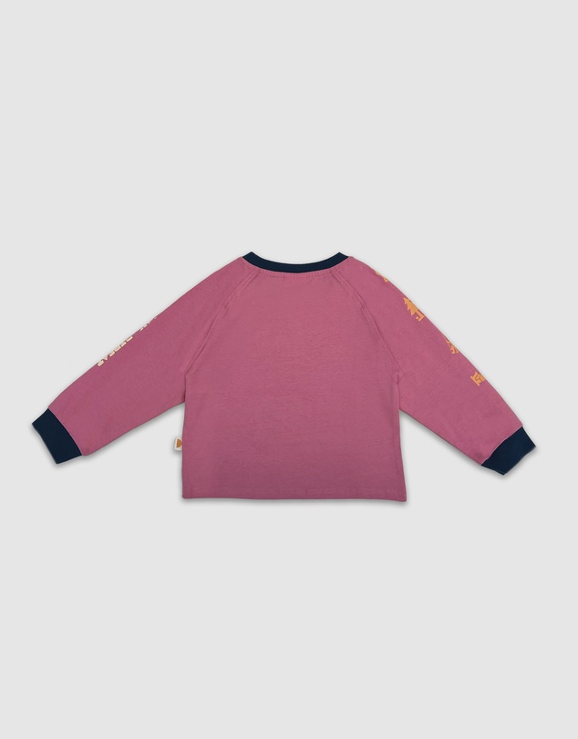 Banabae - Parklife Kids Long Sleeve Tee - Peony