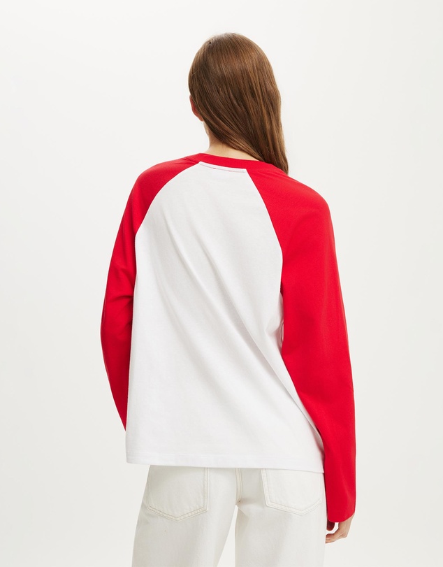 Cotton On - Boxy Raglan Long Sleeve Tee