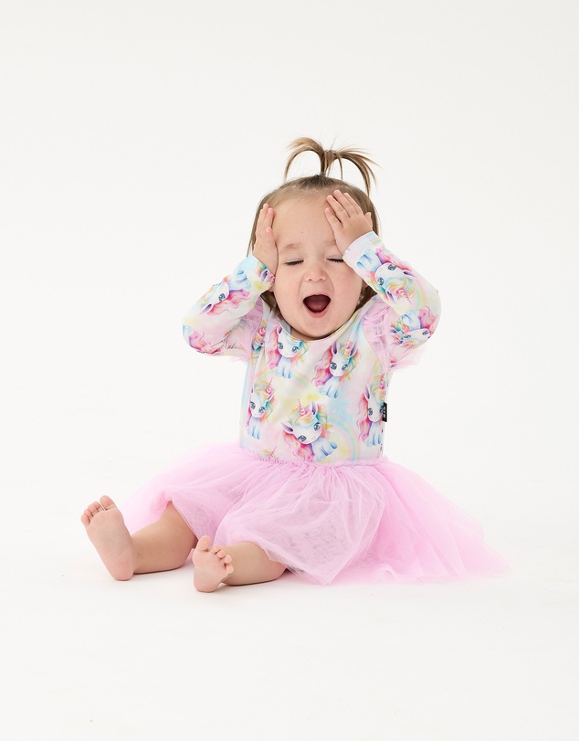 Rock Your Baby - Unicorn Pony Circus Frill Bodysuit Dress