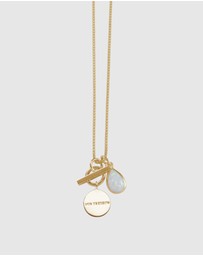 Von Treskow - Box Chain Necklace with Pear Czelline Opal