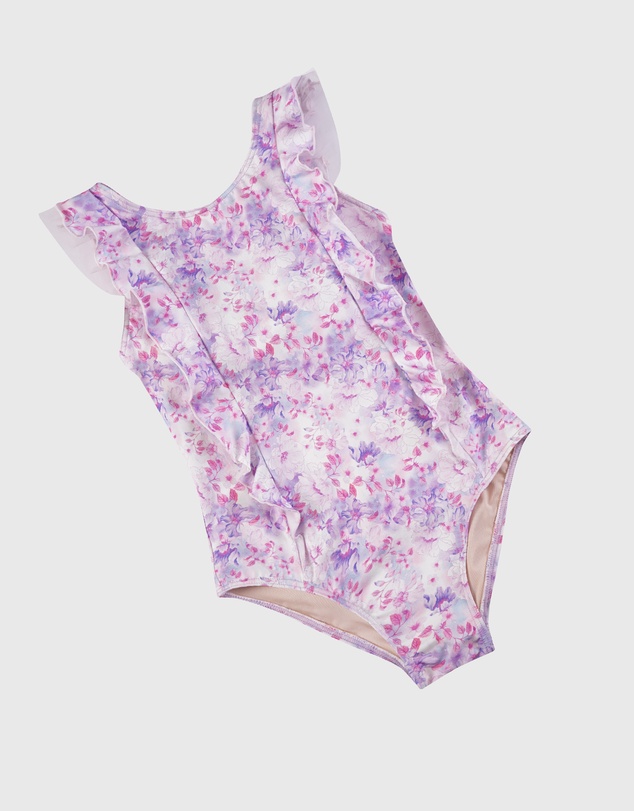 Aqua Blu Kids - Cherry Blossom Frill One Piece - Kids