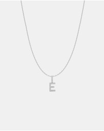 Ania Haie - Ania Haie Silver Letter E Initial Necklace