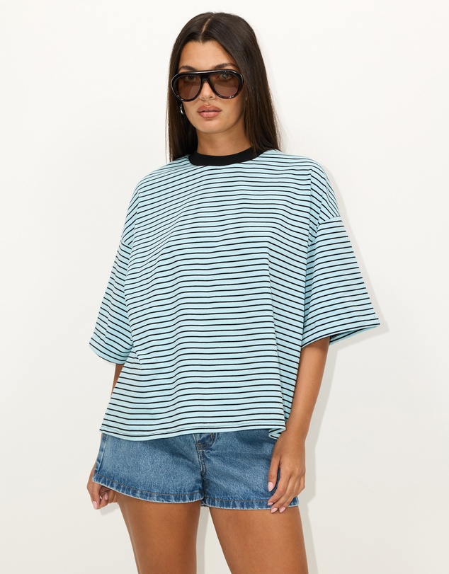 Dazie - Serve Stripe T-Shirt