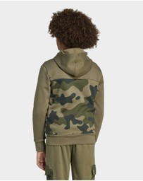 adidas Sportswear - Seasonal Essentials Camo Fleece Hoodie Kids