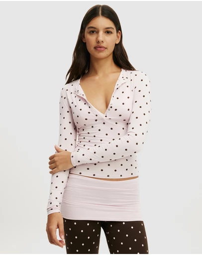 Cotton On Body - Airy Soft Lounge Henley
