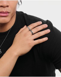 THOMAS SABO - Band ring with black zirconia