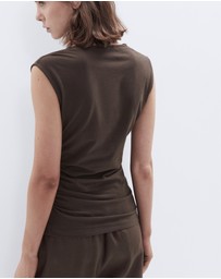 UNISON - Aus Cotton Ruched Top